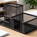 Metal Mesh Multi-functional Desktop Organizer